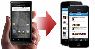 transférer vos données d’un BlackBerry à un iPhone ou un Android