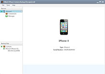 iPhone Contacts to Computer Transfer vue d'écran