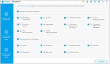 capture d’écran du logiciel de récupération de données iOS